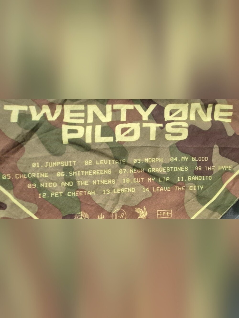 Twenty One Pilots Trench Bandana Second Leg Of Trench Tour 2017 - Picture 3 of 11